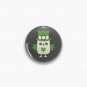 Irish Eyes Are Smiling - Emerald Green and Charcoal Black Pin