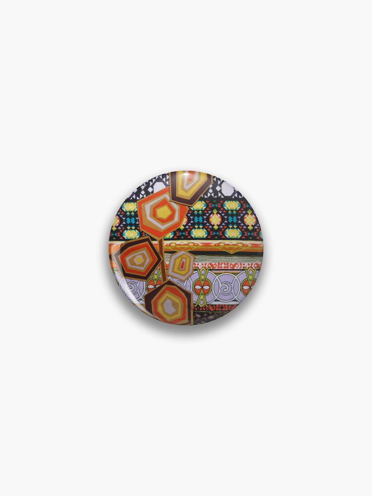 Janda Wean Autumn Garden - Mixed medium collage Pin