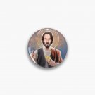 Keanu Reeves, Saint Keanu of Reeves, Keanu Reeves Original Religious Painting Pin