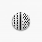 Keffiyeh and Lines in Black Pin