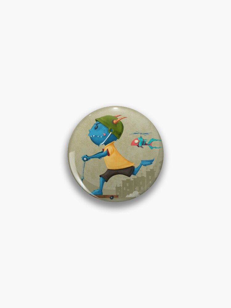 Kid Monstro Go! Pin
