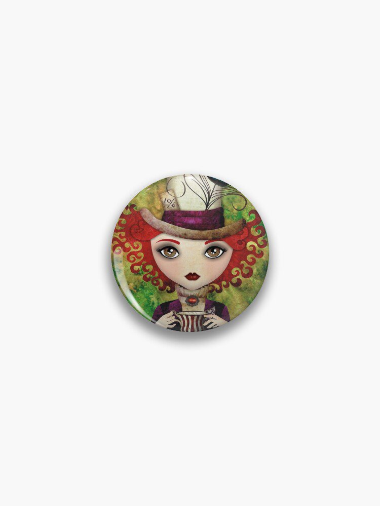 Lady Hatter Pin