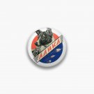 Laika  Лайка, USSR, 1958 [RESTORED] — Soviet vintage space poster Pin