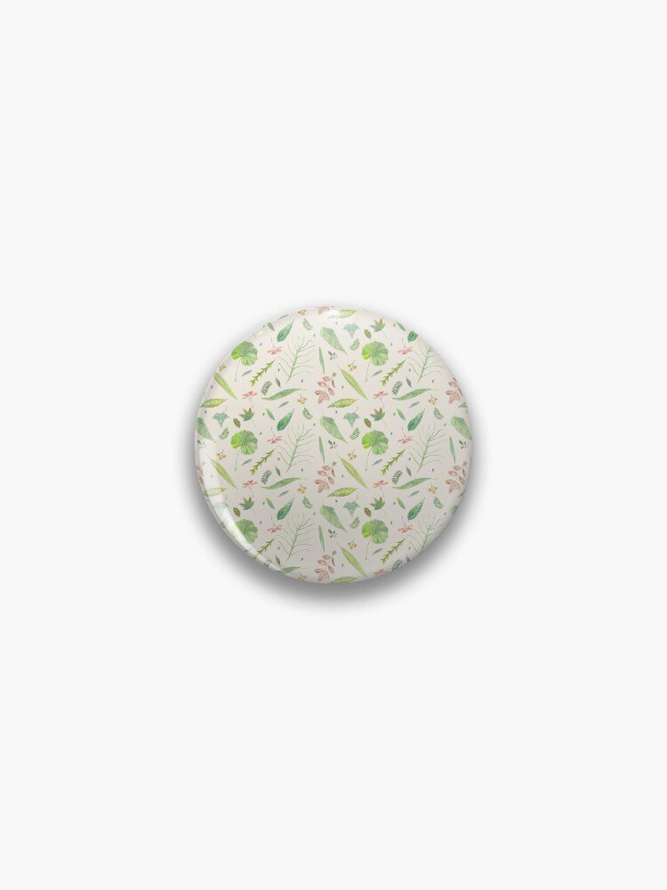 Leaf study watercolor Pin