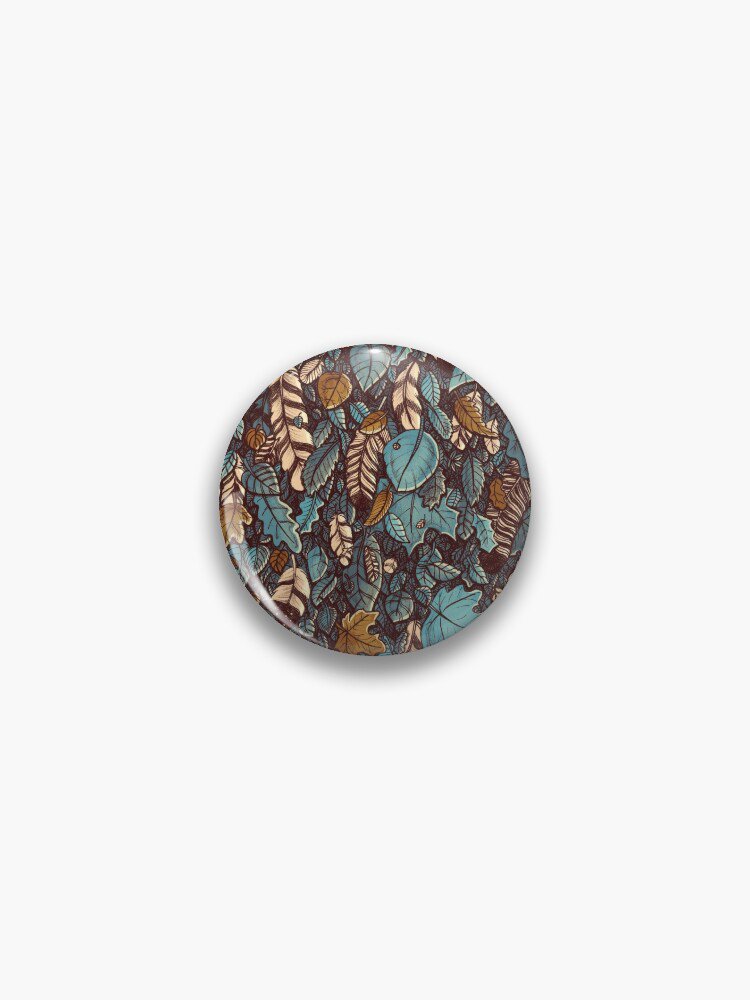 Leaves color blue Pin
