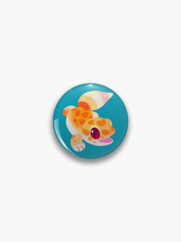 Leopard gecko - green Pin