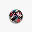 Let's have some fun   Contemporary Illustration  Minimal Shapes  Urban Graffiti Style Pin