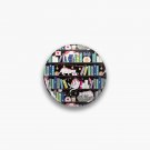 Library cats - winter colour version Pin