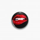 Lip Pattern - Black Pin