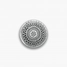 Mandala Black and White by Hayley Lauren Design Pin
