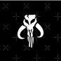 Mando Mythosaur Skull White Pin