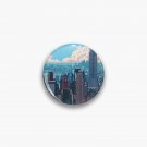 Manhattan New York Pixel Art  Pin