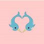 Narwhal heart Pin