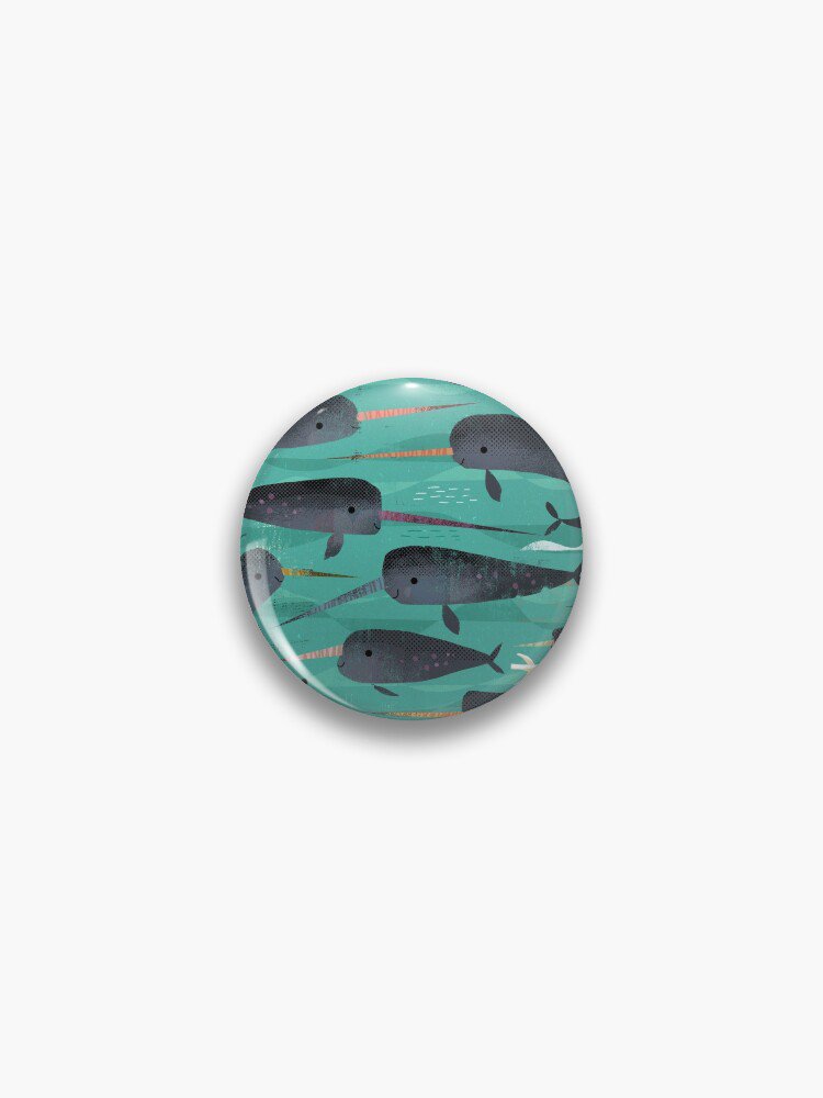 Narwhals and Narbirds Pin