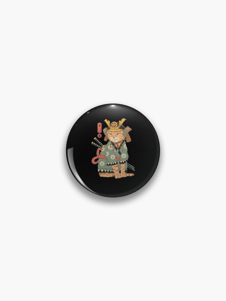 Neko Samurai Pin