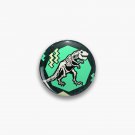 Neon Skeleton Dinosaur Pattern Pin