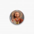 Nicolas Cage, Saint Nicolas of Cage, Nic Cage Original Religious Painting Pin