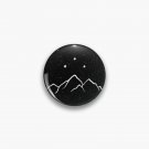Night court - starry black and white Pin