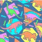 Nineties Dinosaurs Pattern Pin