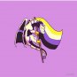 Nonbinary Pride Flag Dragon (3rd Edition) Pin