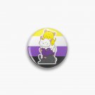 Nonbinary Pride Flag Kawaii Cats Cute LGBTQ Non-binary Kitty for Enby Pin