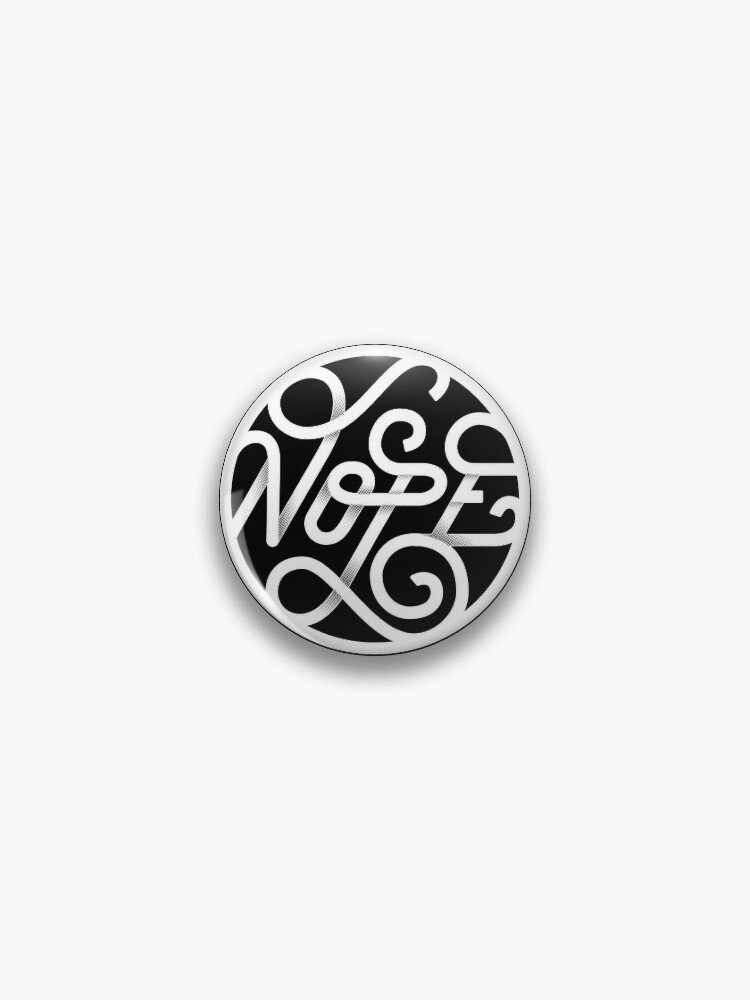Nope - Typographic Art Pin