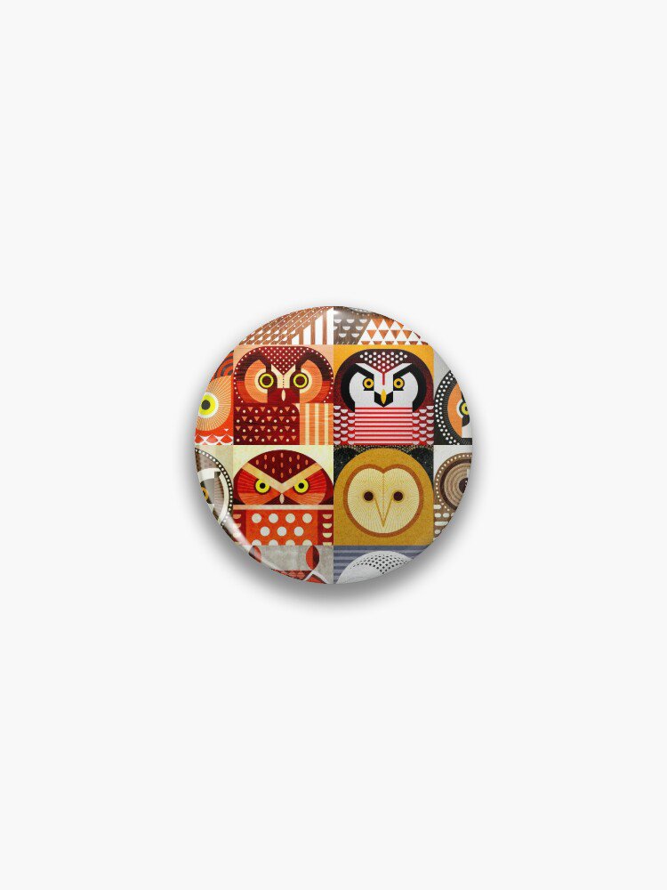 North American Owls Pin