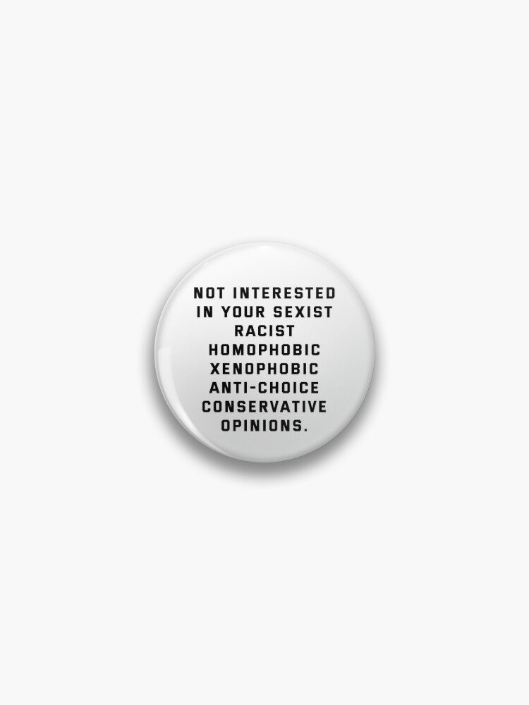 Not interested Pin
