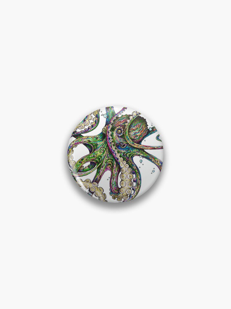 Octopsychedelia Pin