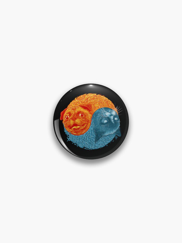 ODDLY BALANCED (DOG) Pin