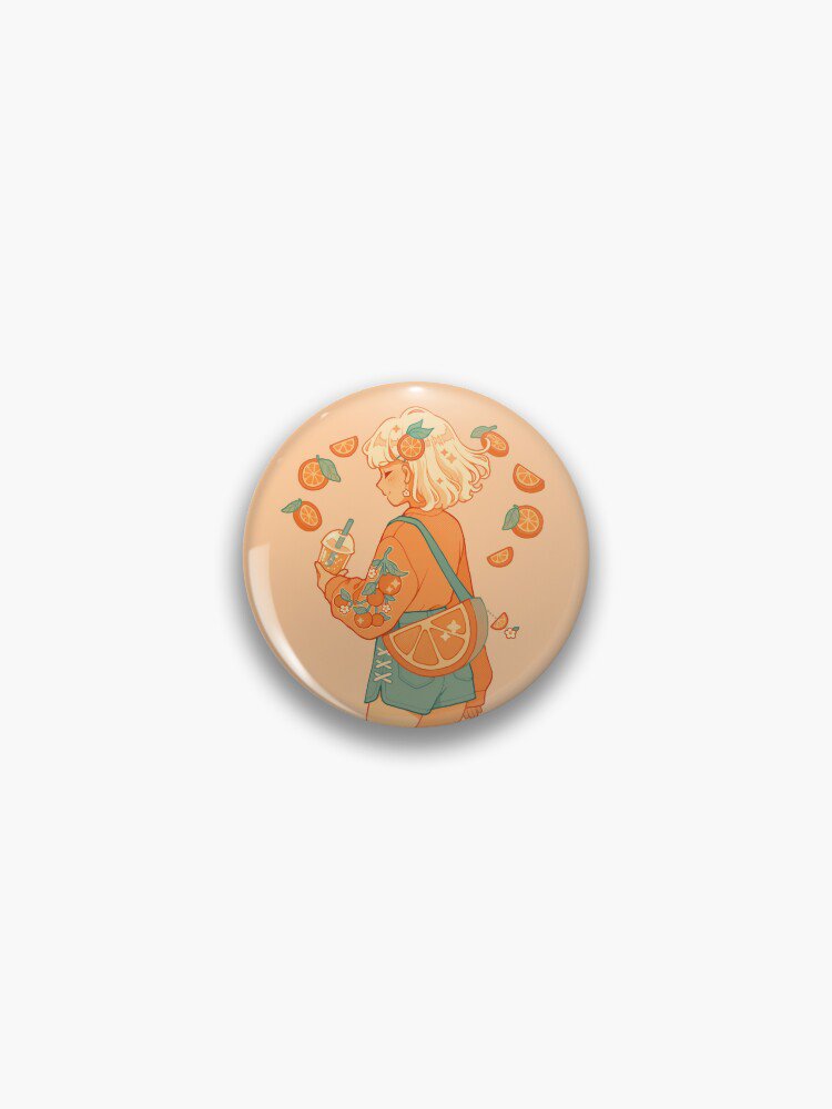 orange bag Pin