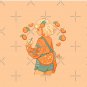 orange bag Pin