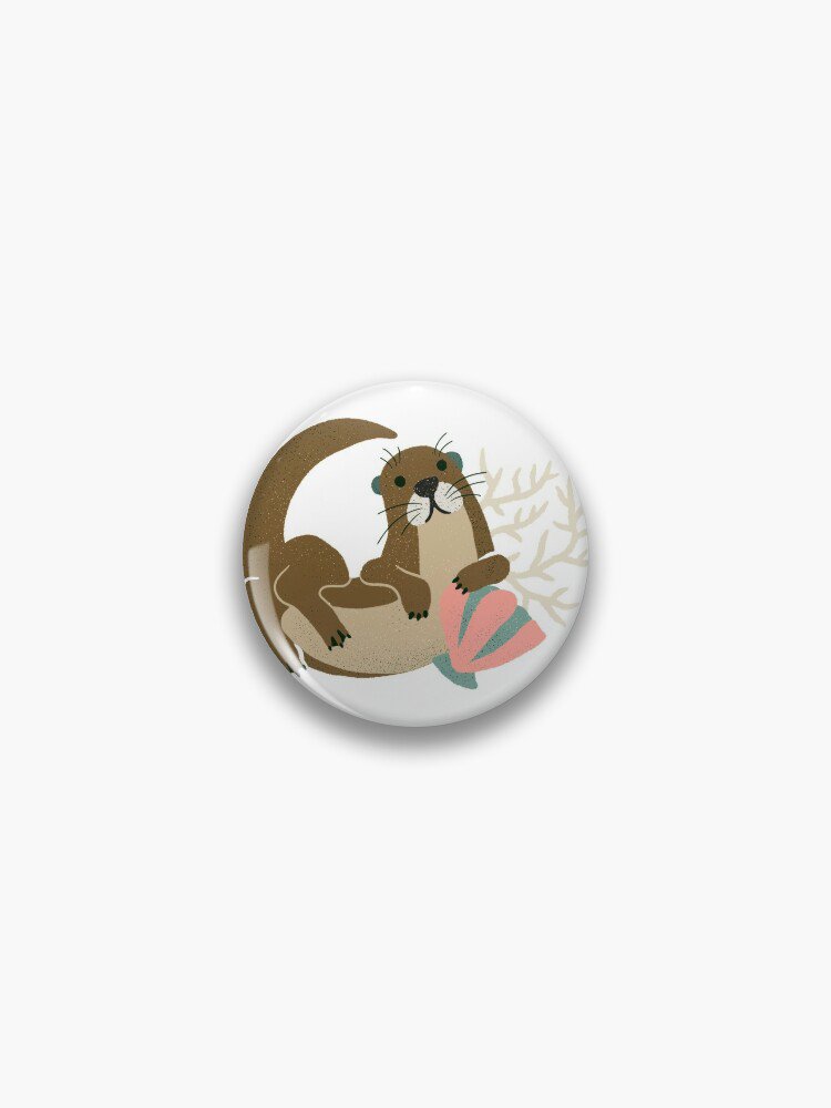Otter Collection - Mint Palette Pin
