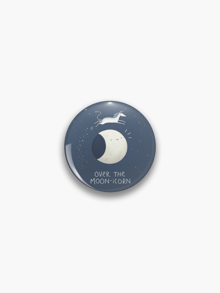 Over the Moon-icorn Pin