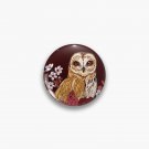 Owl Floral Eclipse Pin
