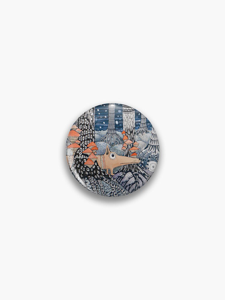 Owl Forest Pin