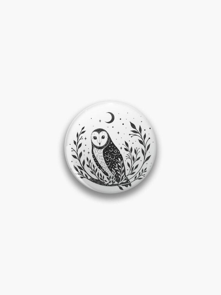 Owl Moon- Black Pin