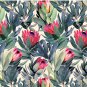 Painted Protea Pattern Pin