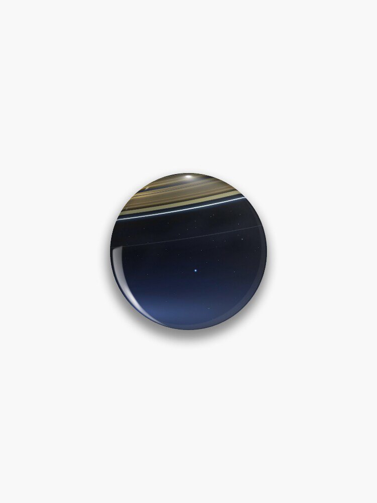 Pale Blue Dot &acirc;�� NASA Cassini, Saturn [HQ-quality] Pin