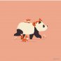 Panda and Foxes Pin