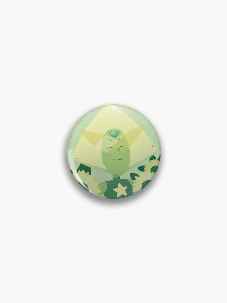 Pastel Peridot portrait Pin