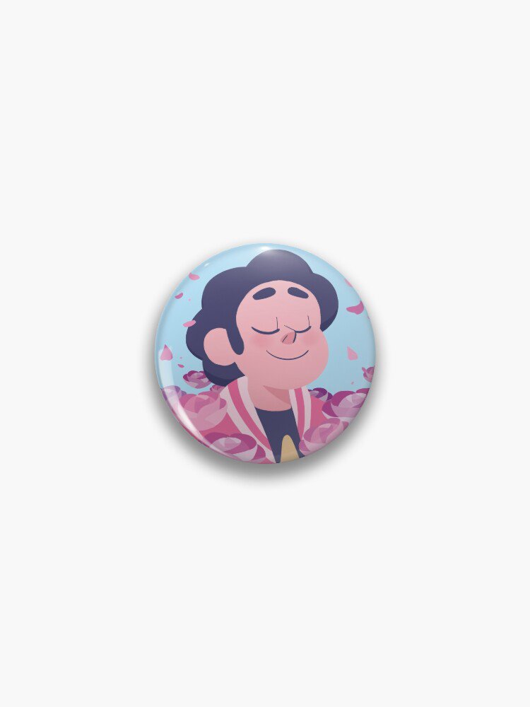 Pastel Steven portrait Pin