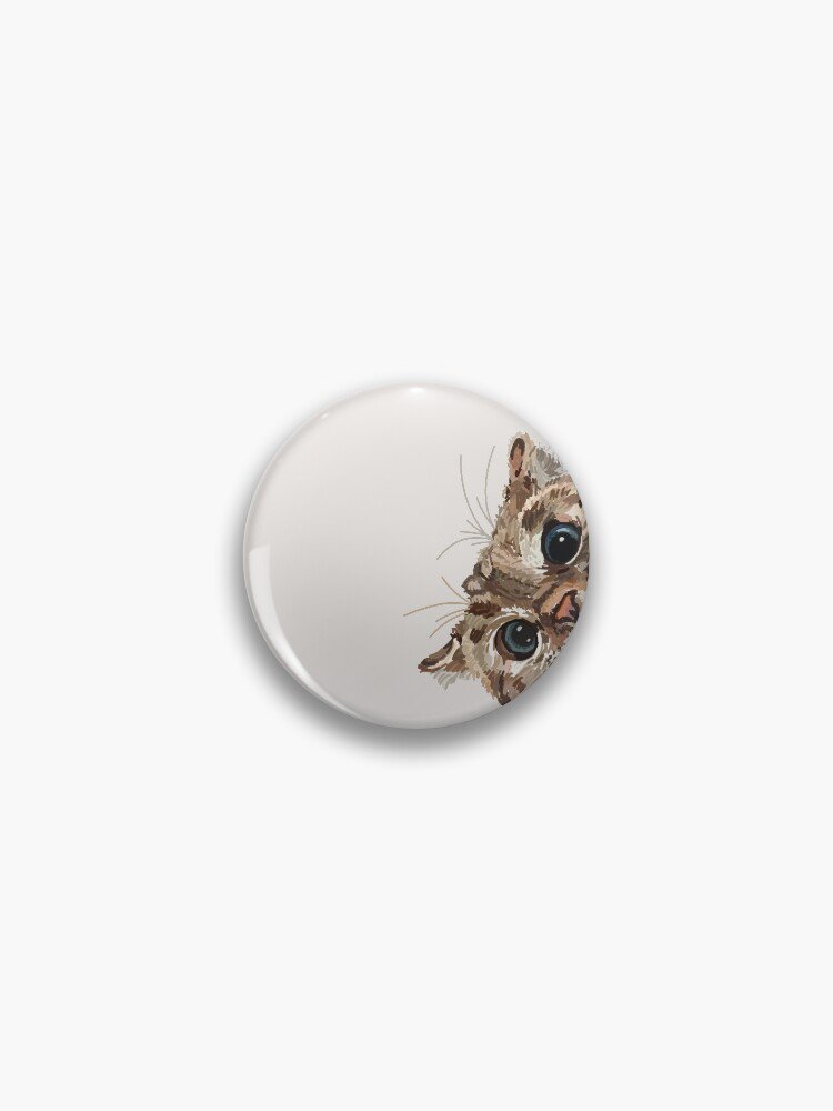 Peeking Cat Pin