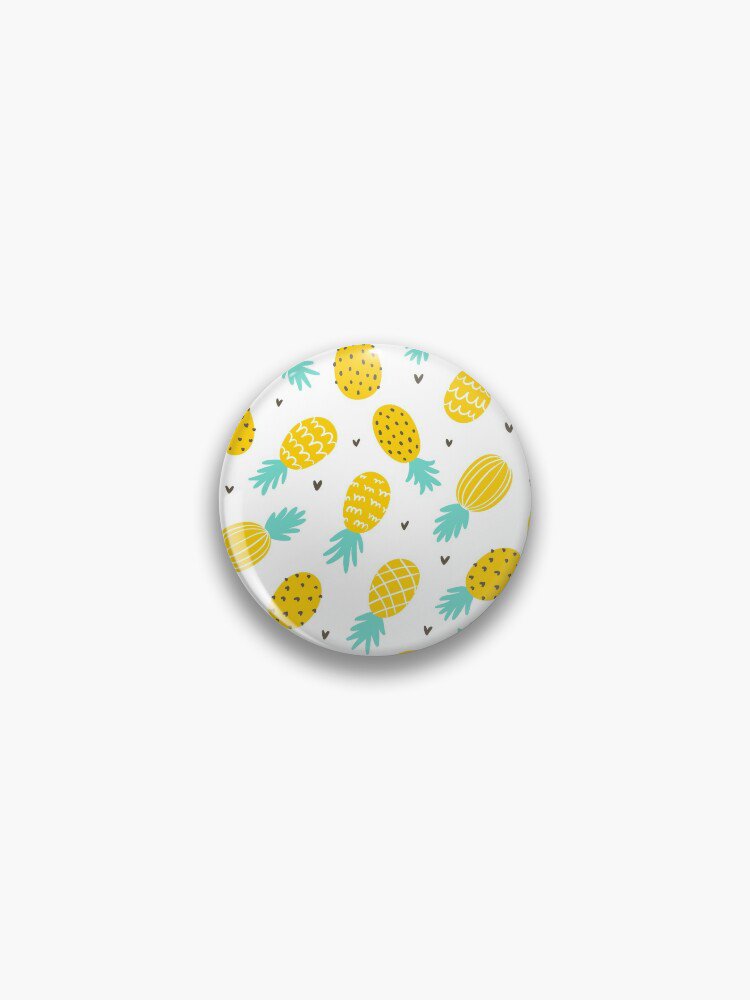 Pineapple and hearts Pin