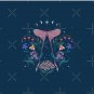 Pink Moth and Bleeding Heart Pin