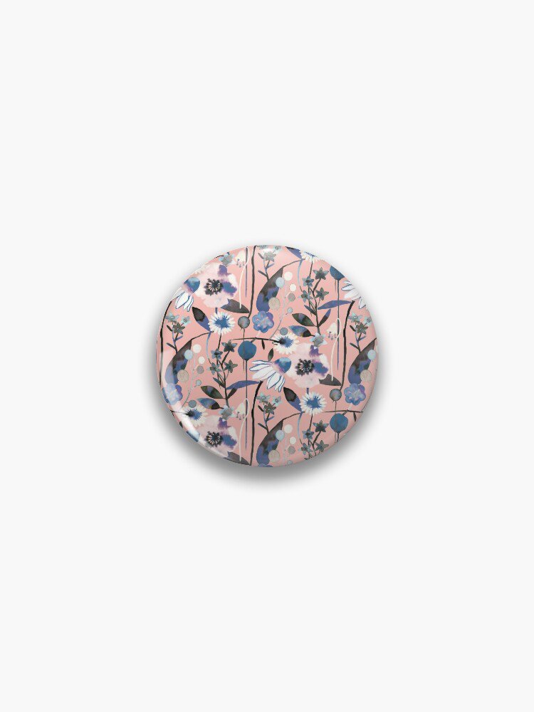 Pink pastel flowers pattern Pin