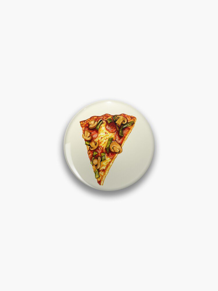Pizza Pattern Pin