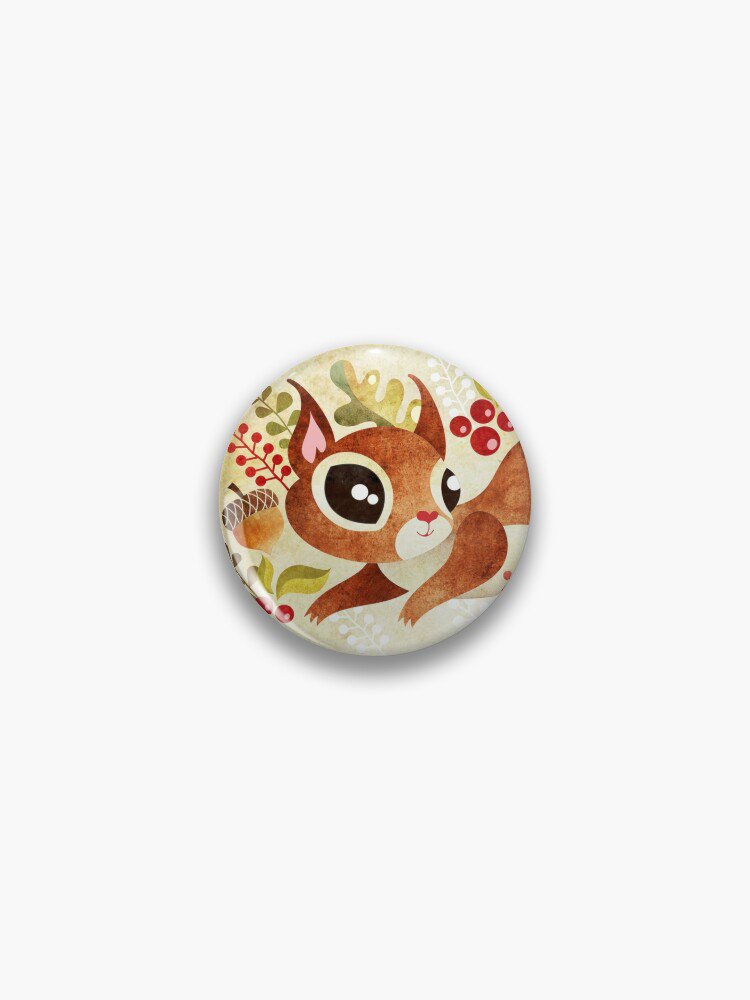 Playful Squirrel Pin