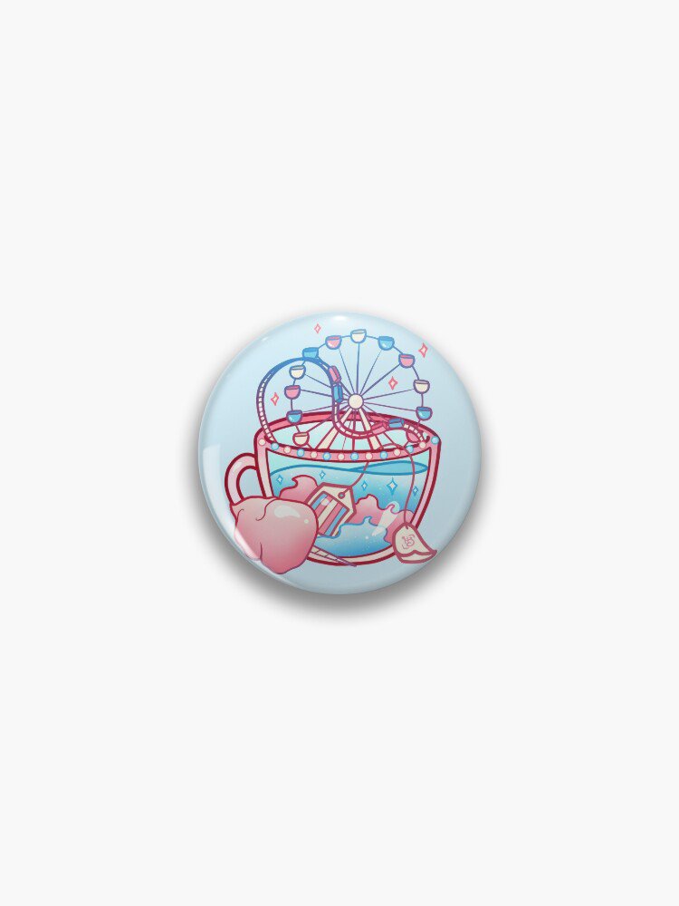 Pride Flag Teacup - Cotton Candy Transgender Pin