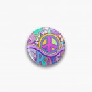 Psychedelic Hippy Retro Peace Art Pin